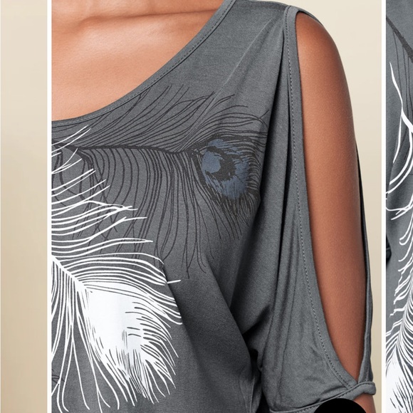 ๐ Venus brand size medium cold shoulder top - Picture 4 of 8